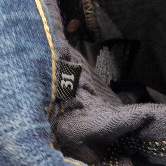 7FAM Josefina Straight Leg Buttonfly Blue Jeans, Sz 31. - Picture 6 of 7